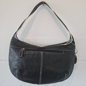 Tig & Co.  Black Leather Shoulder Bag